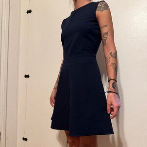 Zara Navy Bow-Back Dress (Circa 2012) — Size XS/S